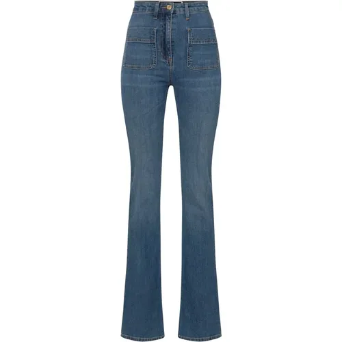 Jeans , female, Sizes: W26, W28, W29 - Elisabetta Franchi - Modalova