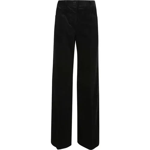 Schwarze Pantalone Mod.0156 , Damen, Größe: XS - Aspesi - Modalova