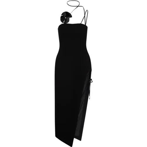 Halter Neck Wool Midi Dress , female, Sizes: 2XS - David Koma - Modalova