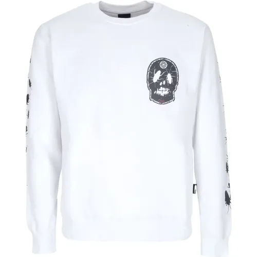 Weiße Crewneck Sweatshirt mit Besticktem Logo - Propaganda - Modalova