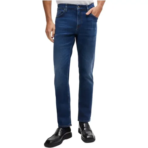 Hellblaue Denim Jeans , Herren, Größe: W31 L32 - Boss - Modalova