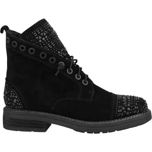 Studded Leather Ankle Boots , female, Sizes: 4 UK, 6 UK, 7 UK, 5 UK, 3 UK - Alma en Pena - Modalova