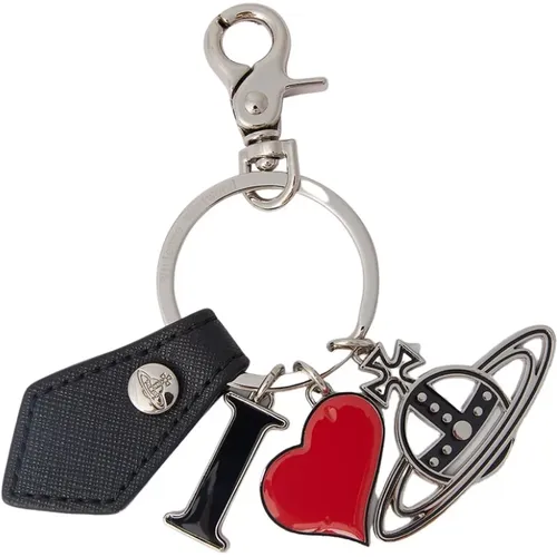 Polly I Love Orb Keyring , male, Sizes: ONE SIZE - Vivienne Westwood - Modalova