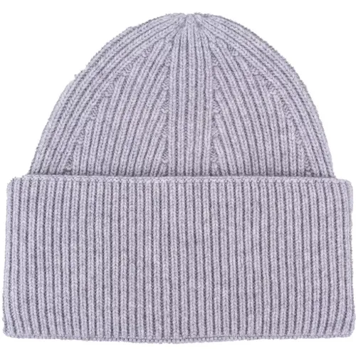 Ribbed Cashmere Unisex Hat , unisex, Sizes: ONE SIZE - Laneus - Modalova