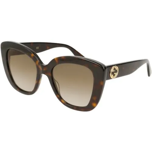 Gg0327S Sonnenbrille , Damen, Größe: 52 MM - Gucci - Modalova