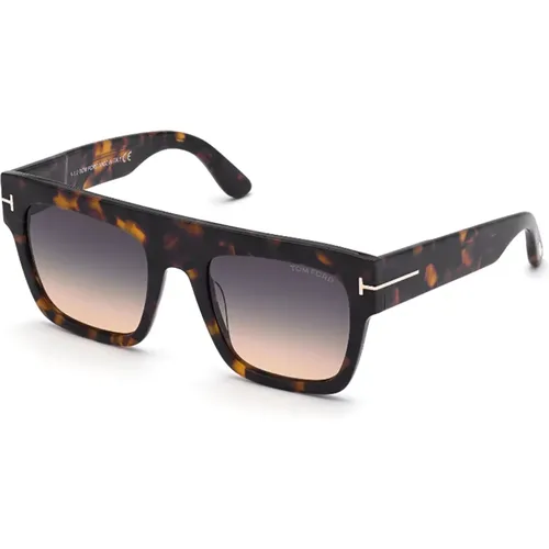 Braune Sonnenbrille Ss23 Stilvolles Upgrade , Damen, Größe: 52 MM - Tom Ford - Modalova