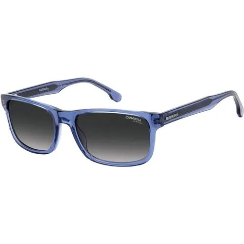 Blau/Grau Getönte Sonnenbrille , Herren, Größe: 57 MM - Carrera - Modalova