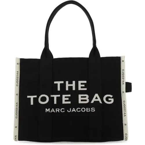 Die Tote Einkaufstasche,Schwarze Jacquard-Tote-Tasche Baumwolle Frauen - Marc Jacobs - Modalova