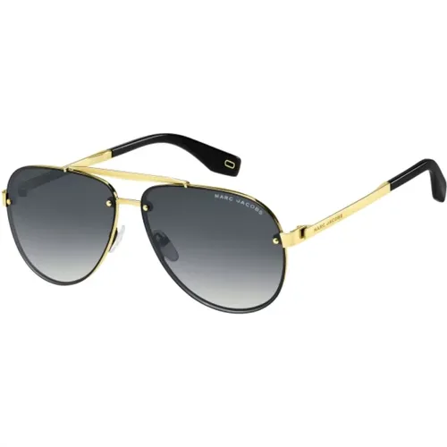 Goldene Metallsonnenbrille für Männer - Marc Jacobs - Modalova