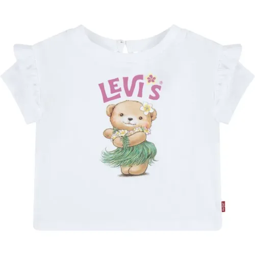 Weißes Logo T-Shirt 100% Baumwolle Levi's - Levis - Modalova