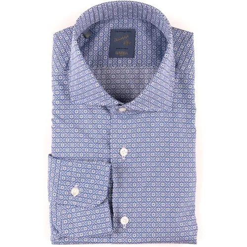 Light Neck Shirt , male, Sizes: 3XL - Barba - Modalova