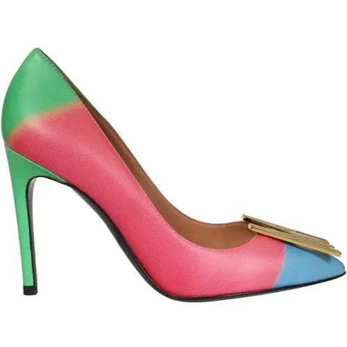 Spitze Lederpumps Moschino - Moschino - Modalova