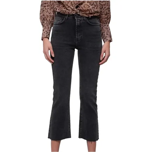 Stylische Cropped Jeans , Damen, Größe: M - Kocca - Modalova