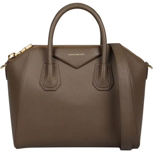 Grained Leather Small Antigona Bag , female, Sizes: ONE SIZE - Givenchy - Modalova