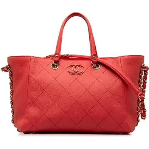 Pre-owned Leather totes , female, Sizes: ONE SIZE - Chanel Vintage - Modalova