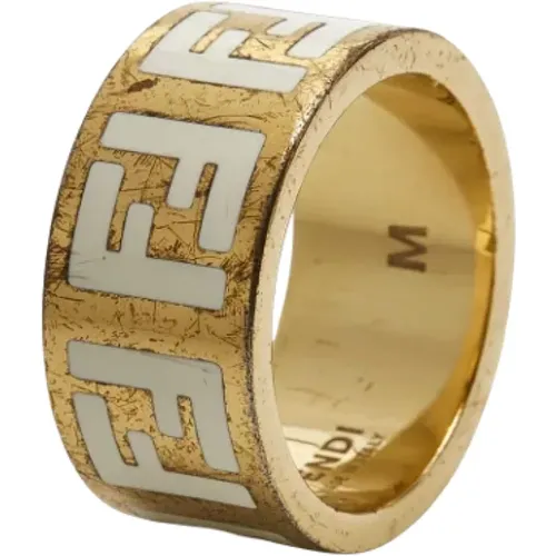 Pre-owned Metal rings , female, Sizes: ONE SIZE - Fendi Vintage - Modalova