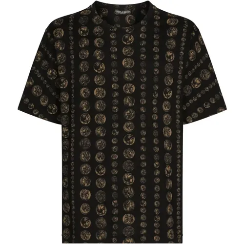 Short Sleeve T-Shirt Giro , male, Sizes: L, M, XL - Dolce & Gabbana - Modalova