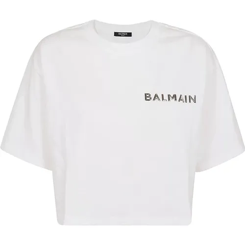 Women's Clothing T-Shirts & Polos Ss24 , female, Sizes: M - Balmain - Modalova