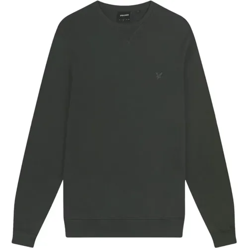 Tonal Eagle Crew Neck Sweatshirt , Herren, Größe: L - Lyle & Scott - Modalova