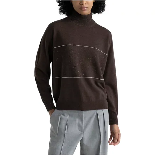 Woll-, Seiden-, Kaschmir- und Lurex-Pullover , Damen, Größe: 2XL - PESERICO - Modalova