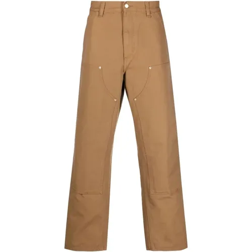 Logo Trousers with Zip and Button Closure , male, Sizes: W29, W33, W30, W31 - Carhartt WIP - Modalova