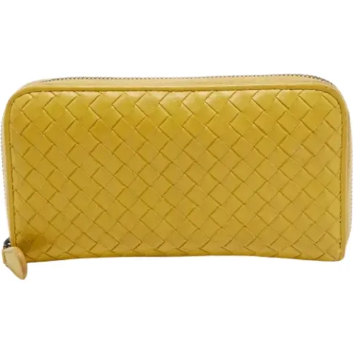 Pre-owned Leather wallets , female, Sizes: ONE SIZE - Bottega Veneta Vintage - Modalova