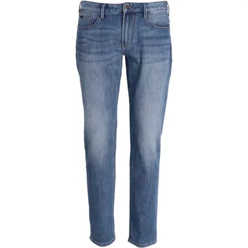 Slim-fit Jeans , Herren, Größe: W40 - Emporio Armani - Modalova
