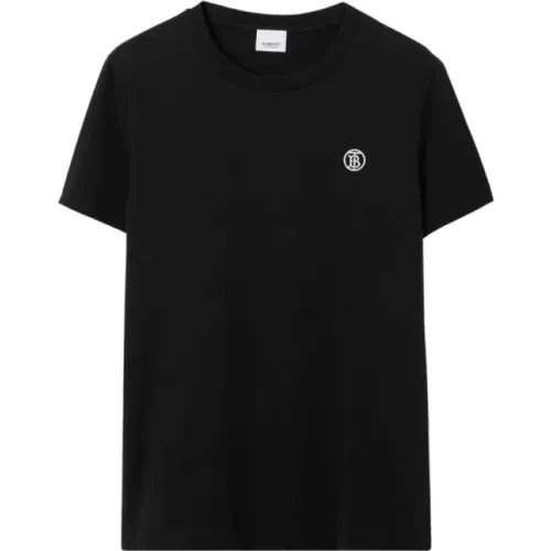 Cotton Monogram Motif T-shirt , male, Sizes: XS, M - Burberry - Modalova