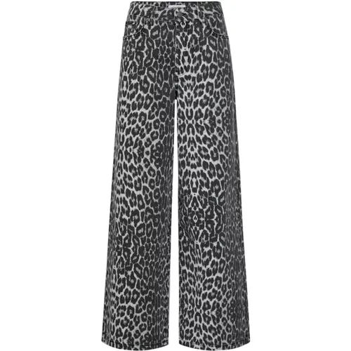Leopardenmuster Jeans , Damen, Größe: XL - Co'Couture - Modalova