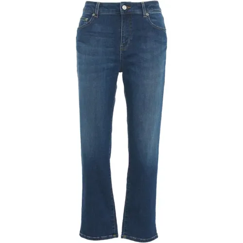 Italienische Jeans mit Logo-Details , Damen, Größe: W28 - Department Five - Modalova