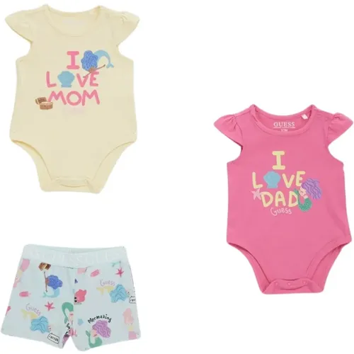 Body und Shorts Set mit Kontrastdetails - Guess - Modalova