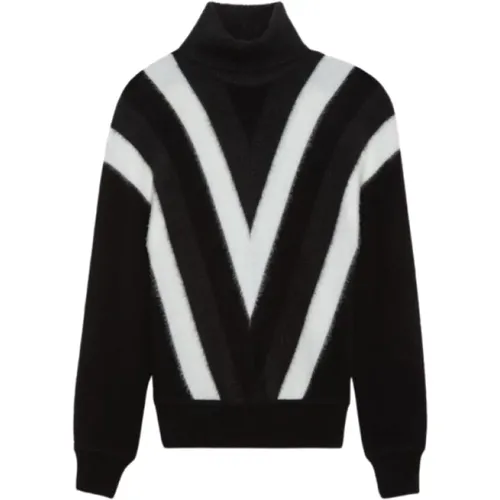 Chevron Wool Turtleneck , male, Sizes: S, M, L - Saint Laurent - Modalova