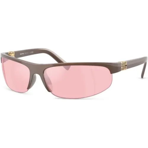 MU A02S 14Y70J Sonnenbrillen , Damen, Größe: 70 MM - Miu Miu - Modalova