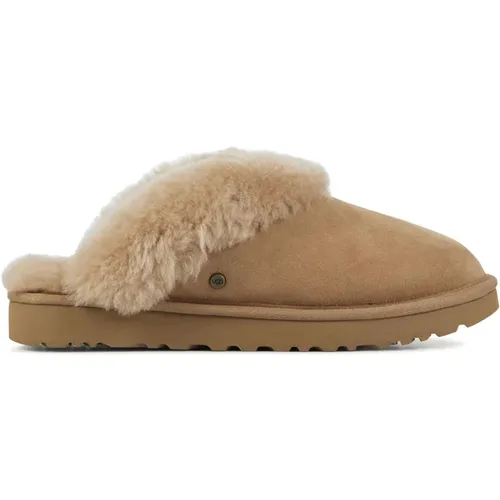 Cognac Suede Slippers , female, Sizes: 4 UK, 7 UK, 5 UK, 3 UK, 6 UK - Ugg - Modalova