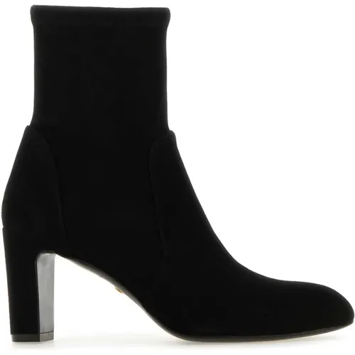 Schwarze Wildleder Vida Stiefeletten , Damen, Größe: 39 1/2 EU - Stuart Weitzman - Modalova