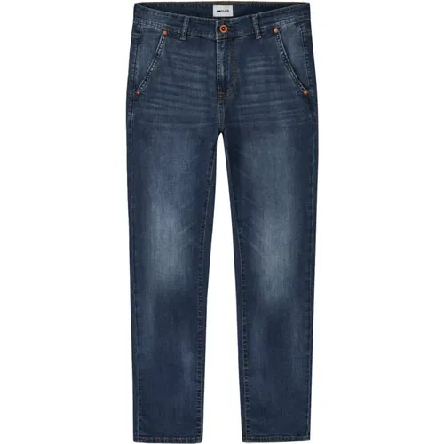 Dunkelblaue Denim Regular Jeans , Herren, Größe: W38 - GAS - Modalova