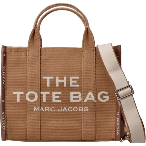 Baumwollhandtasche mit Reißverschlusstasche , Damen, Größe: ONE Size - Marc Jacobs - Modalova