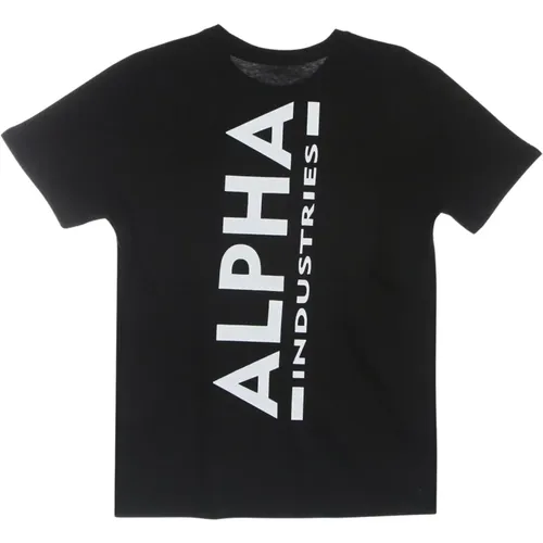 Backprint Tee - Streetwear Kollektion , Herren, Größe: M - alpha industries - Modalova