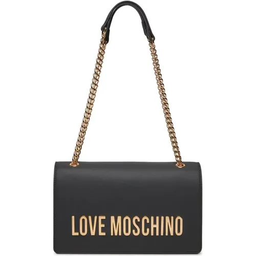 Small Shoulder Bag with Logo , female, Sizes: ONE SIZE - Love Moschino - Modalova