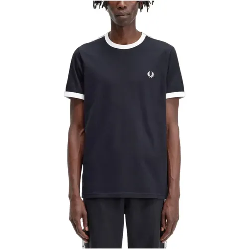 Retro Ringer T-Shirt , Herren, Größe: M - Fred Perry - Modalova