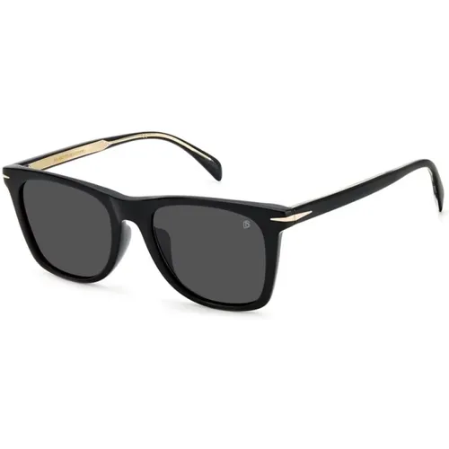 Schwarze Sonnenbrille DB 1081/F/S , Herren, Größe: 53 MM - Eyewear by David Beckham - Modalova