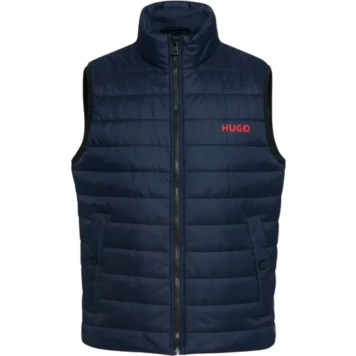 Dunkelblaue Steppjacke , Herren, Größe: M - Hugo Boss - Modalova