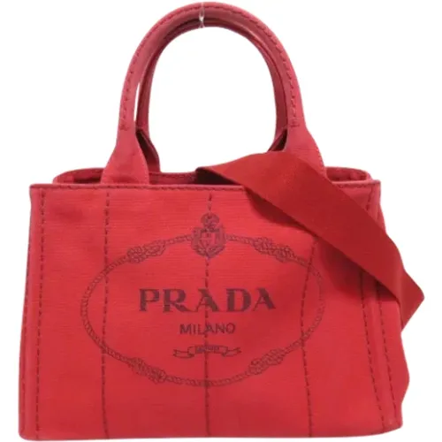 Pre-owned Canvas prada-bags , female, Sizes: ONE SIZE - Prada Vintage - Modalova