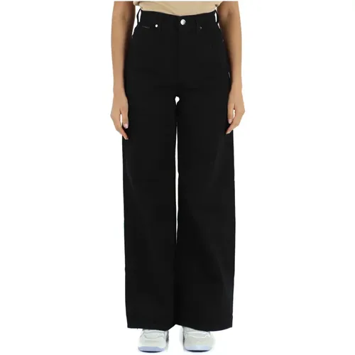 Trousers , female, Sizes: W30, W28, W29, W27 - Calvin Klein - Modalova