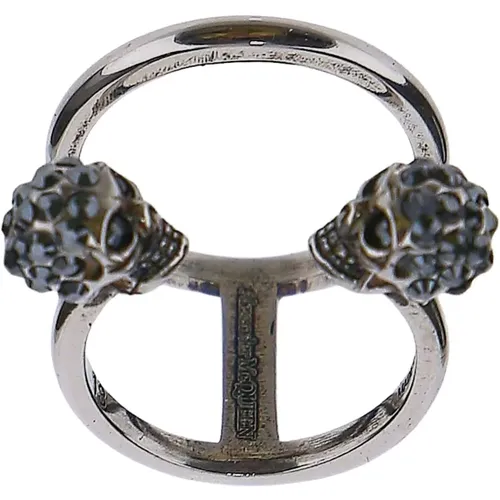 Skulls Ring , female, Sizes: 52 MM, 50 MM - alexander mcqueen - Modalova