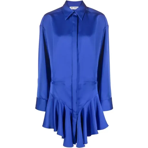 Sequin Print Mini Shirt Dress , female, Sizes: XS, S, 2XS - The Attico - Modalova