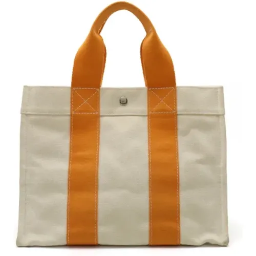 Pre-owned Canvas handbags , female, Sizes: ONE SIZE - Hermès Vintage - Modalova