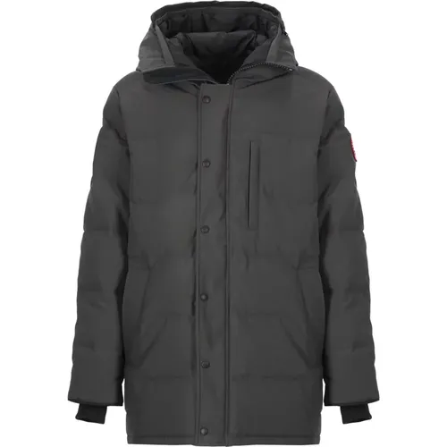 Graue Gesteppte Daunenjacke mit Kapuze - Canada Goose - Modalova