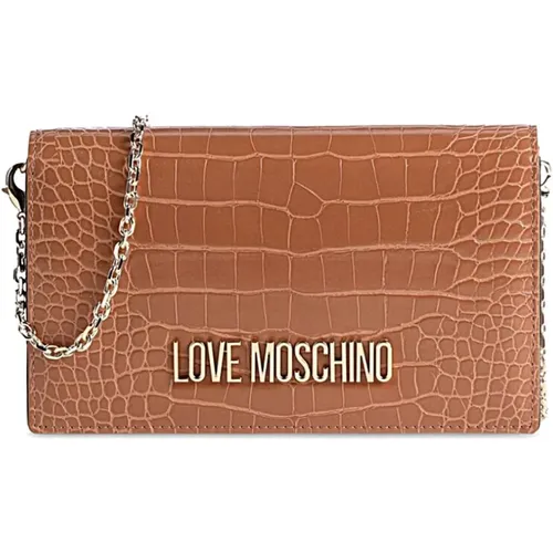 Stylish Leather Bag , female, Sizes: ONE SIZE - Love Moschino - Modalova