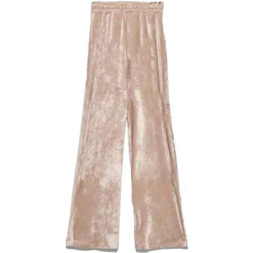 Velvet Solid Color Pants , female, Sizes: L, XL - Hinnominate - Modalova